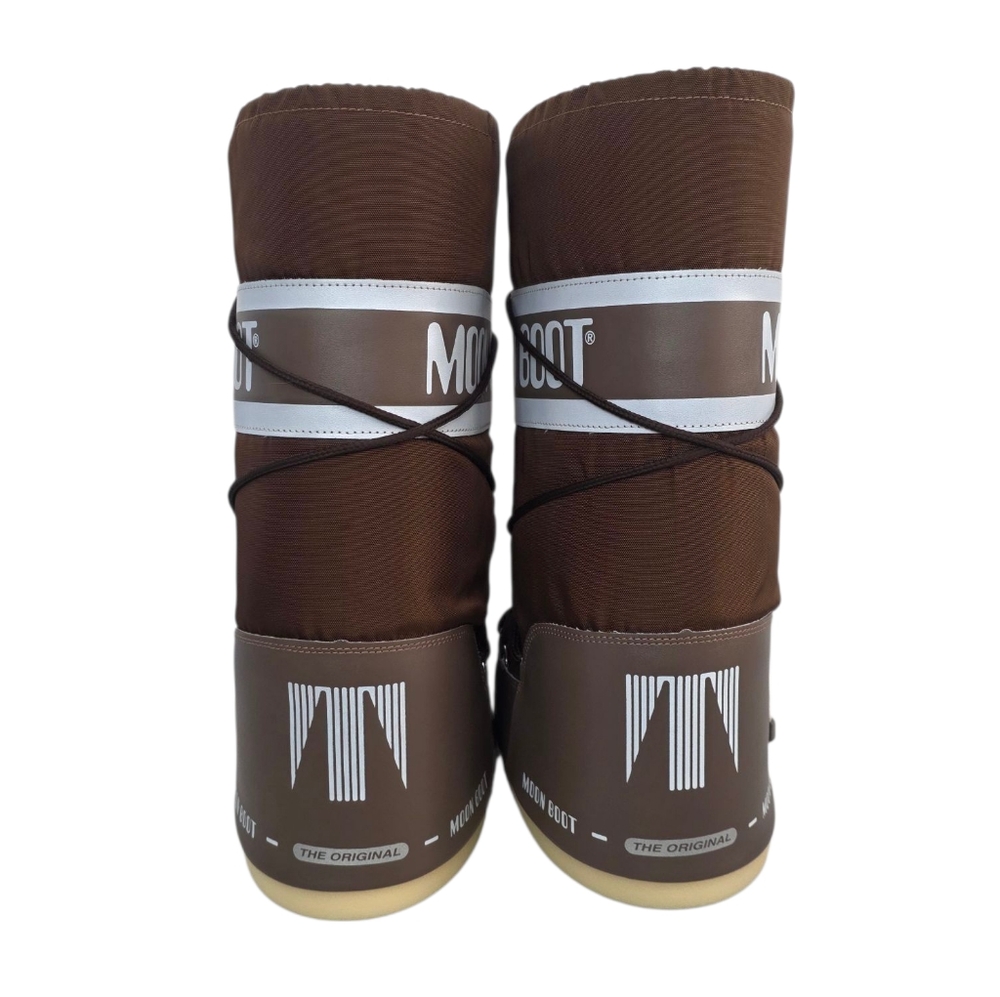 Icon Brown Nylon Boots Moon Shitaki New Without Box US Women 8-9.5 Mens 7-8.5 - Picture 3 of 10